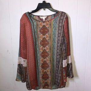 Krazy Kat Bell Sleeve Top